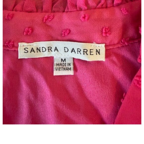 Sandra Darren Pink Textured Sleeveless Dress – Size M NWT - Picture 3 of 8